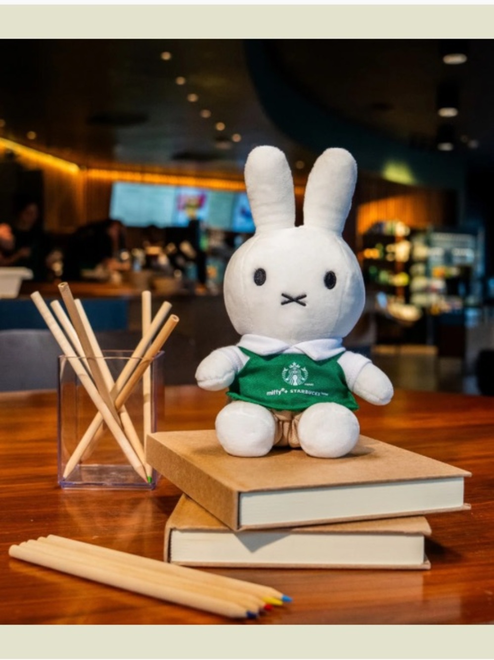 Starbucks x Miffy Barista Plush Toy Green Apron Limited Edition New In Box